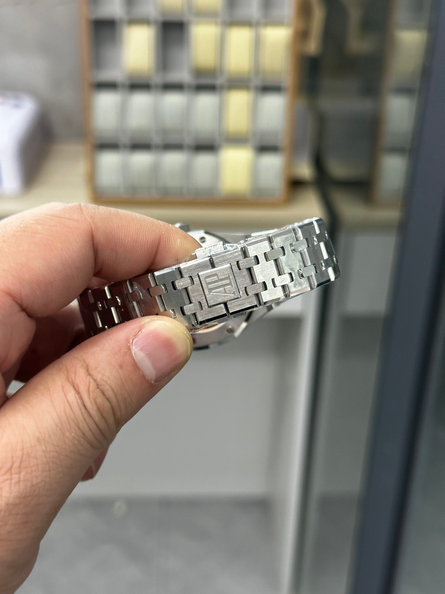 AUDEMARS PIGUET ROYAL OAK 오데마피게 로얄오크 37mm 15451 블루 다이얼 다이아 베젤