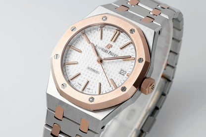 AUDEMARS PIGUET ROYAL OAK 오데마피게 로얄오크 37mm 15450st 화이트 다이얼 로즈골드 베젤