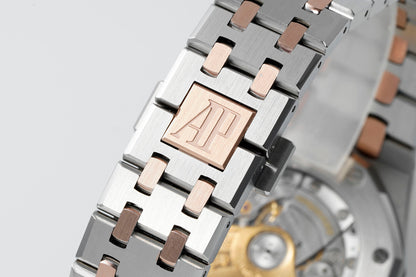 AUDEMARS PIGUET ROYAL OAK 오데마피게 로얄오크 37mm 15450st 화이트 다이얼 로즈골드 베젤