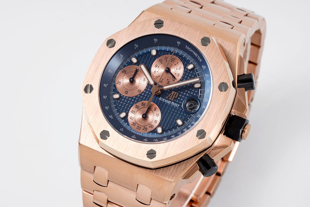 AUDEMARS PIGUET ROYAL OAK OFFSHORE 오데마피게 로얄오크 오프쇼어 42mm 2647 블루 다이얼 로즈골드 베젤