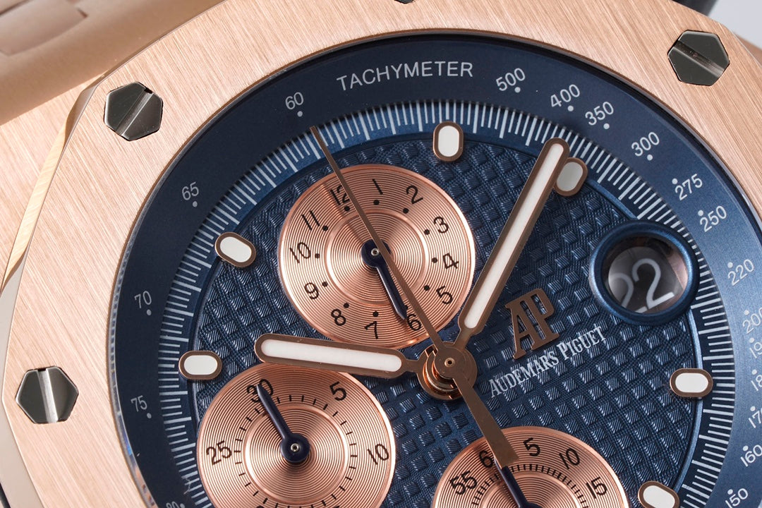 AUDEMARS PIGUET ROYAL OAK OFFSHORE 오데마피게 로얄오크 오프쇼어 42mm 2647 블루 다이얼 로즈골드 베젤