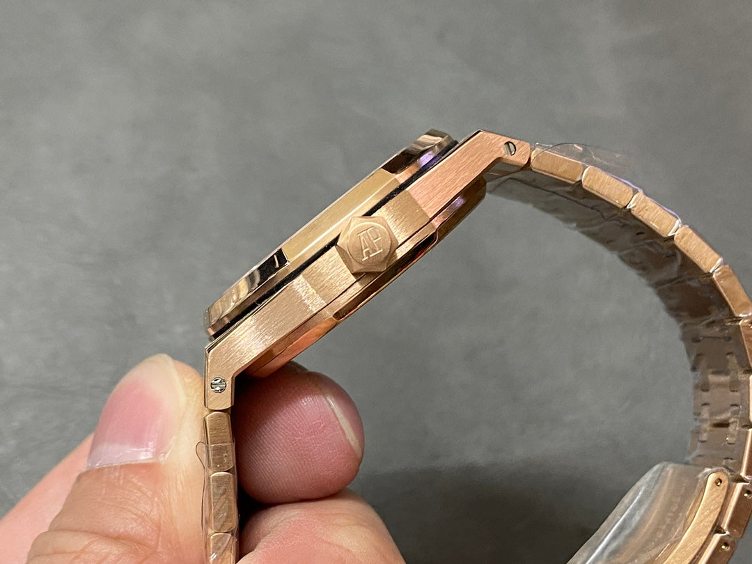 AUDEMARS PIGUET ROYAL OAK 오데마피게 로얄오크 37mm 15454 로즈 골드 화이트 다이얼 다이아 베젤