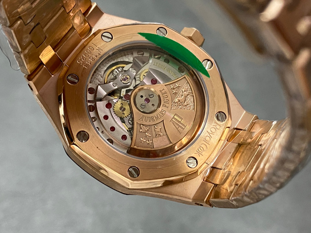 AUDEMARS PIGUET ROYAL OAK 오데마피게 로얄오크 37mm 15454 로즈 골드 화이트 다이얼 다이아 베젤