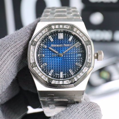 AUDEMARS PIGUET ROYAL OAK 오데마피게 로얄오크 37mm 15550ST 블 다이얼 다이아 베젤