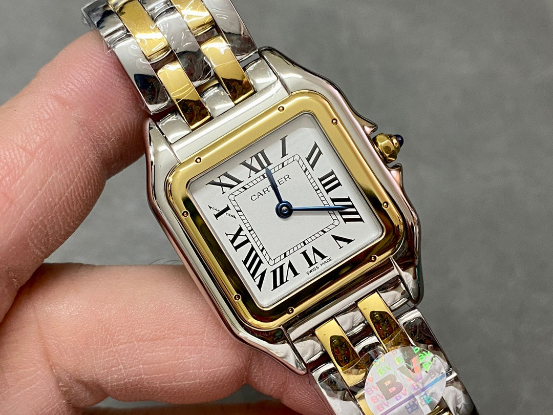 CARTIER PANTHERE DE CARTIER 까르띠에 팬더 드 까르띠에 27mm 미디움 쿼츠 무브먼츠 화이트 다이얼