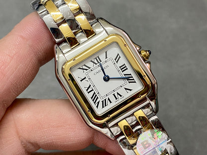CARTIER PANTHERE DE CARTIER 까르띠에 팬더 드 까르띠에 27mm 미디움 쿼츠 무브먼츠 화이트 다이얼