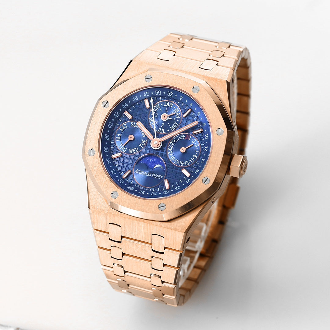 AUDEMARS PIGUET ROYAL OAK 오데마피게 로얄오크 41mm 26574ST.OO.1220ST 블루 다이얼 로즈 골드