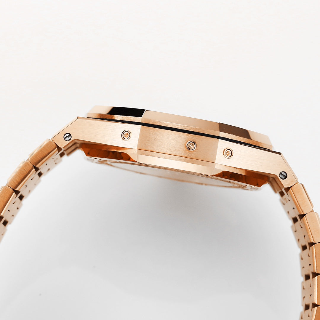 AUDEMARS PIGUET ROYAL OAK 오데마피게 로얄오크 41mm 26574ST.OO.1220ST 블루 다이얼 로즈 골드