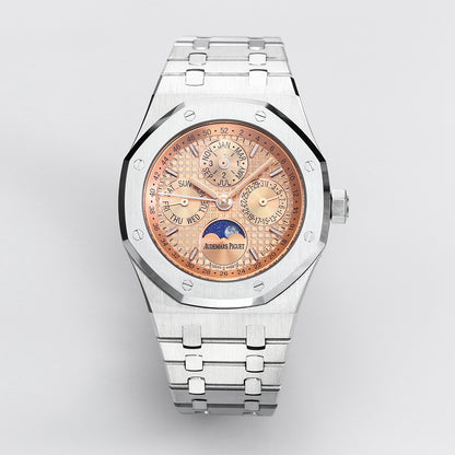 AUDEMARS PIGUET ROYAL OAK 오데마피게 로얄오크 41mm 26574ST.OO.1220ST 피치 다이얼 스틸